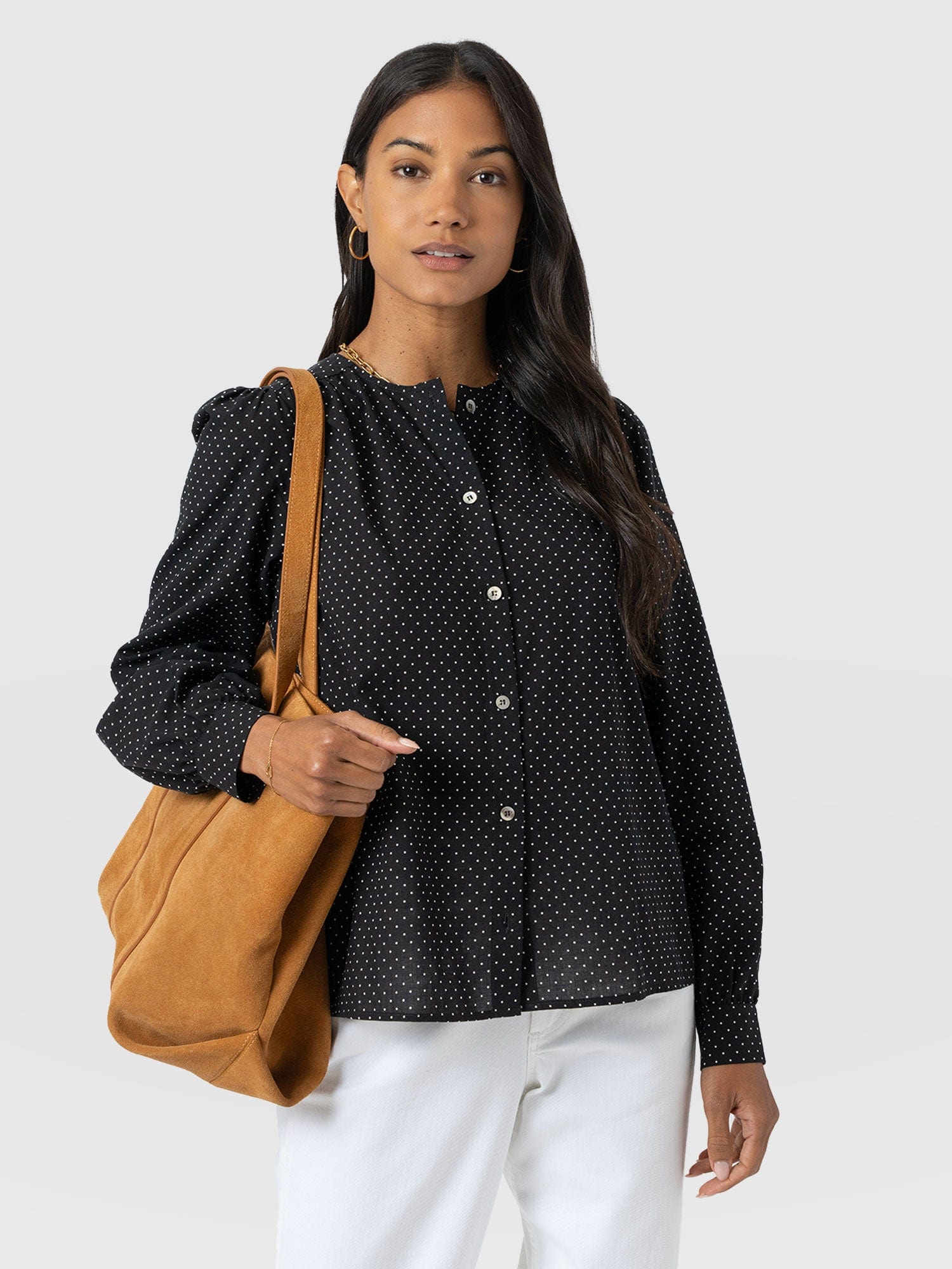 Amelie Blouse - Polka Dot - Women's Blouses | Saint + Sofia® EU